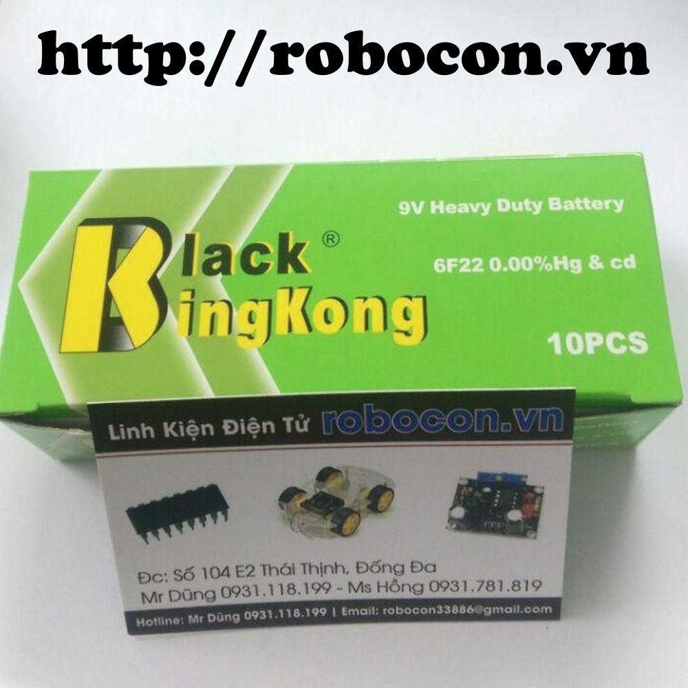 LKRB60 Pin 9V thường - Black Kingkong